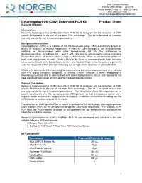 CMV) End-Point PCR Kit Product Insert Product# EP36300