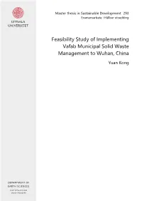 Feasibility Study of Implementing Vafab Municipal Solid Waste Management to Wuhan, China