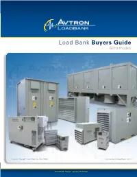 Load Bank Buyers Guide When Rating Load Bank Capacities for Special Applications, Refer to the Wiring 60 Hz Models Diagrams Shown on Right