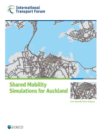 Shared Mobility Simulations for Auckland