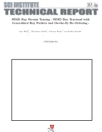SIMD Ray Traversal with Generalized Ray Packets and On-The-Fly Re