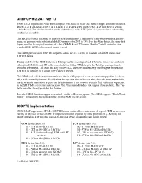 Altair CP/M 2.2AT Ver 1.1 IOBYTE Implementation
