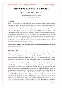 Android Os Exploits: the Robust