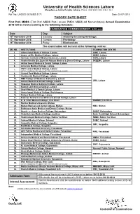 First Prof. MBBS (First Prof