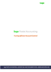 How to Turn Off the User Account Control in Windows Vista