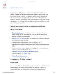 Information Choosing an Iptables Frontend