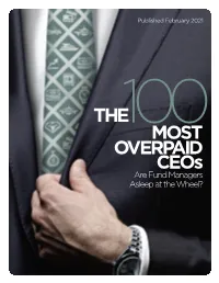 Most Overpaid Ceos of the S&P 500: Are Fund Managers Asleep at the Wheel?” That Rosanna Landis Weaver Has Written for As You Sow