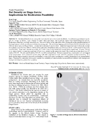 Rat Density on Diego Garcia: Implications for Eradication Feasibility