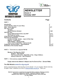 NEWSLETTER Issue 2 October 2007