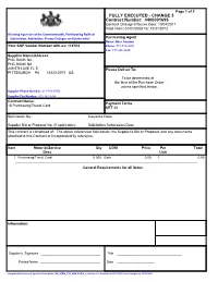 PNC Contract Overview