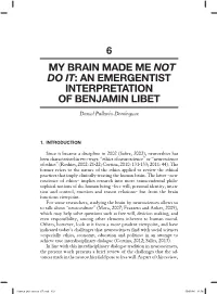 An Emergentist Interpretation of Benjamin Libet