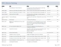 DEC Library Catalog