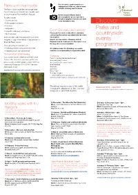 Parks and Countryside Events Programme
