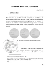 Chapter 3: Multi-Level Government