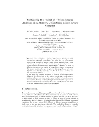 Evaluating the Impact of Thread Escape Analysis on a Memory Consistency Model-Aware Compiler