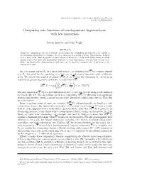 Computing Zeta Functions of Nondegenerate Hypersurfaces with Few Monomials