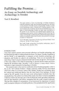 Fulfilling the Promise ... Noel D. Broadbent