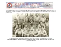 Learn More About the 32 Captured Tuskegee Airmen Pows
