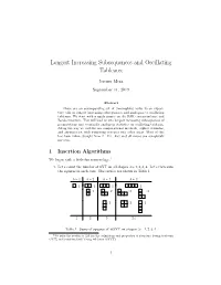 Longest Increasing Subsequences and Oscillating Tableaux