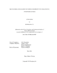 MECHANISMS and GENOMIC PATTERNS of REPRODUCTIVE ISOLATION in XIPHOPHORUS FISHES a Dissertation by RONGFENG CUI Submitted To