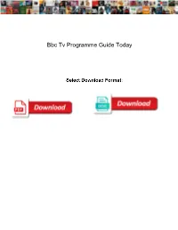 Bbc Tv Programme Guide Today