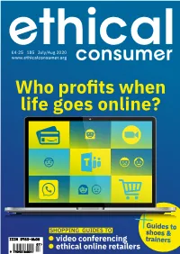 Ethical Consumer Issue 185, July/August 2020