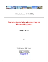 Introduction to Subsea Engineering for Electrical Engineers