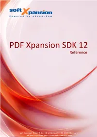 PDF Xpansion SDK Reference
