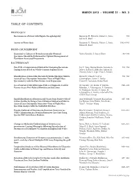 Table of Contents