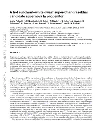 A Hot Subdwarf-White Dwarf Super-Chandrasekhar Candidate