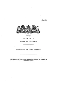 Defences of the Colony