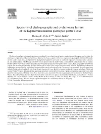 Duda, T.F., Jr., Kohn, A.J. 2005. Species-Level Phylogeography And
