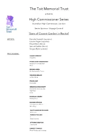 Mdch Programme Notes