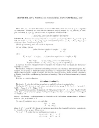 Simplicial Sets, Nerves of Categories, Kan Complexes, Etc