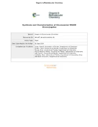 Synthesis and Characterisation of Glucosamine-NSAID Bioconjugates