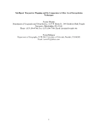 1 'Intelligent' Dasymetric Mapping and Its Comparison to Other Areal