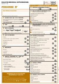 Mayotte, 2002: Enumeration Forms in French