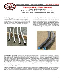 Pipe Bending