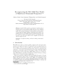 Re-Engineering the ISO 15926 Data Model: a Multi-Level Metamodel Perspective⋆,⋆⋆