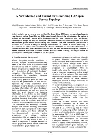 A New Method and Format for Describing Canopen System Topology