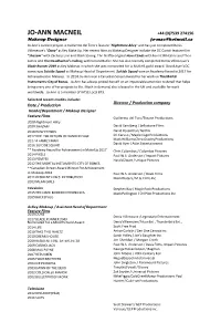Jo-Ann Macneil CV