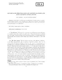 On Low Rank Perturbations of Complex Matrices and Some Discrete Metric Spaces∗