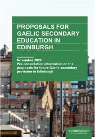 Pre-Consultation Document for GME Secondary