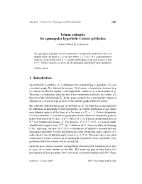Volume Estimates for Equiangular Hyperbolic Coxeter Polyhedra