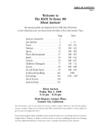 Welcome to the RACE to Erase MS Silent Auction!