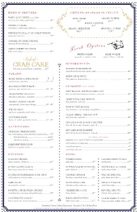 Dinner Menu 11.04.18