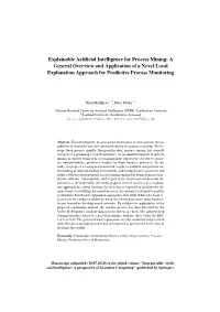 Explainable Artificial Intelligence for Process Mining: a General Overview and Application of a Novel Local Explanation Approach for Predictive Process Monitoring