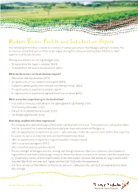 Mudgee Visitor Profile and Satisfaction Report