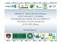 OPENING EVENT SEMINAR 03.03.2020, Rusne