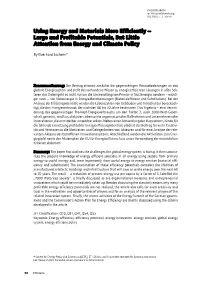 Using Energy and Materials More Efficiently – Large and Profitable Potentials, but Little Attention from Energy and Climate Policy